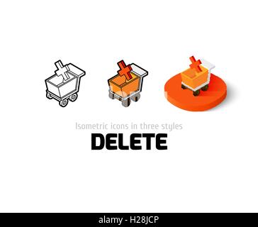 Icône de suppression de styles Illustration de Vecteur