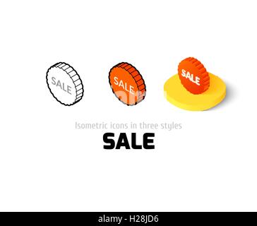 Vente icône dans un style différent Illustration de Vecteur