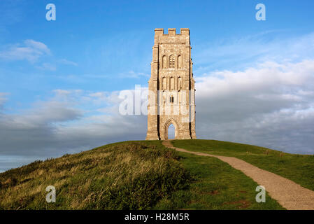 Tor de Glastonbury, Glastonbury, Somerset, England, UK Banque D'Images