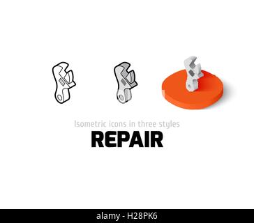 Icône Réparation de styles Illustration de Vecteur