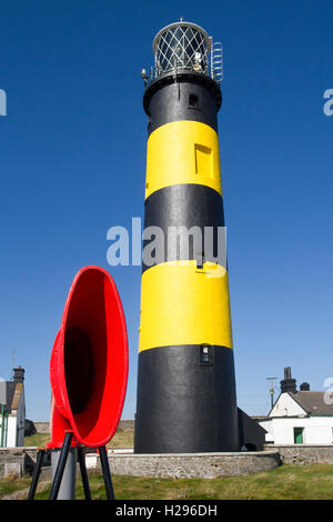 Phare à St John's Point le comté de Down en Irlande du Nord Banque D'Images