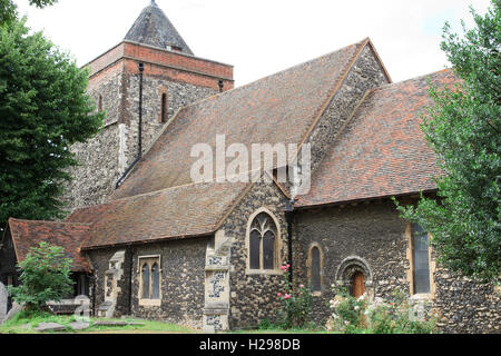 Rainham Église paroissiale de St Helen & St Giles à Londres, en Angleterre. Banque D'Images