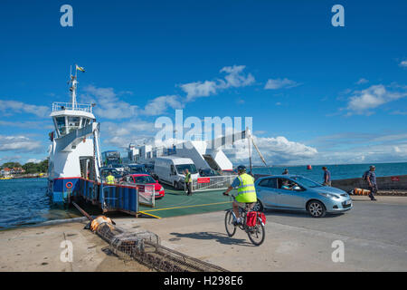 Chaîne de banc de ferry depuis le Studland (ouest). Banque D'Images