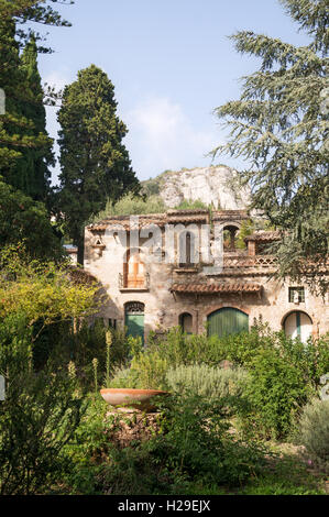 La folie dans le public gardens à Taormina, Sicile , Italie, Europe Banque D'Images