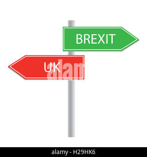 Brexit coneptual illustration Banque D'Images