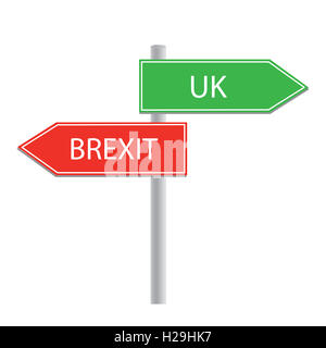 Brexit coneptual illustration Banque D'Images