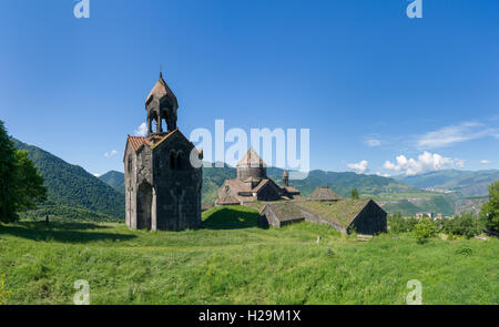 Nshan église clocher et du monastère de Haghbat en Arménie Banque D'Images