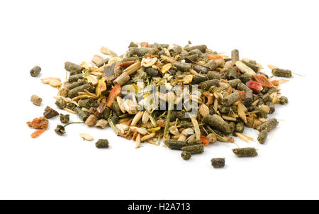 Les rongeurs nourriture isolé sur fond blanc Banque D'Images