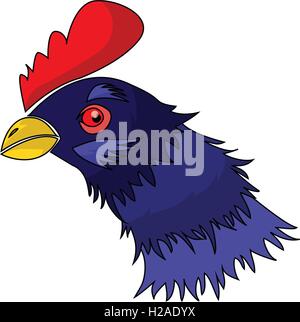 Poulet violet Illustration de Vecteur