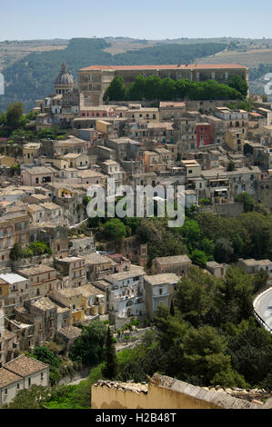 Le centre historique de Ragusa Ibla, Sicile, Italie Banque D'Images