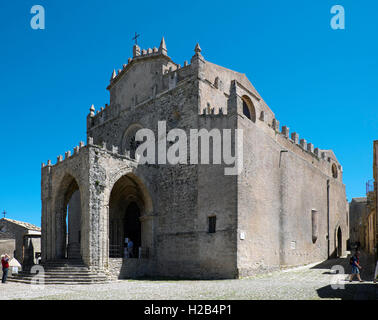 Chiesa Matrice, Erice, Sicile, Italie Banque D'Images