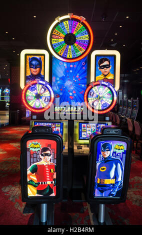 Machines à sous au casino, Las Vegas, Nevada, USA Banque D'Images