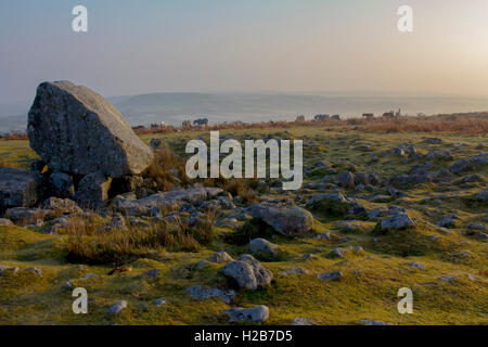 Arthur's Stone Maen (CETI), une chambre funéraire néolithique, la péninsule de Gower, Swansea, Glamorgan, Pays de Galles, Royaume-Uni Banque D'Images