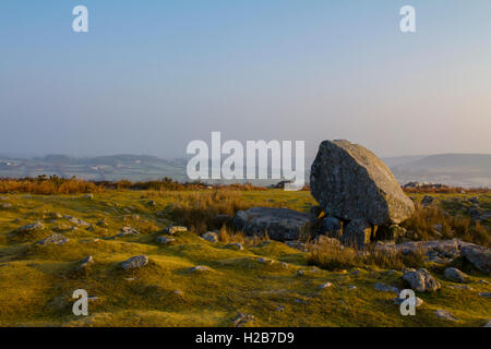 Arthur's Stone Maen (CETI), une chambre funéraire néolithique, la péninsule de Gower, Swansea, Glamorgan, Pays de Galles, Royaume-Uni Banque D'Images