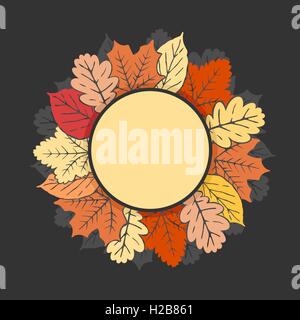 Les feuilles d'automne vector illustration Illustration de Vecteur