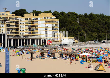 Praia do Santo Amaro de Oeiras, plage près de Estoril, Portugal, Europe Banque D'Images