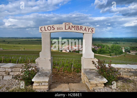 CLOS DES LAMBRAYS Domaine des Lambrays Morey-st-Denis Bourgogne Côte de Nuits France Banque D'Images