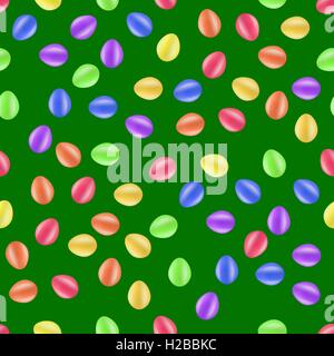 Oeufs colorés motif transparent Illustration de Vecteur