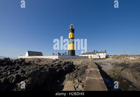 Phare à St John's Point le comté de Down en Irlande du Nord Banque D'Images