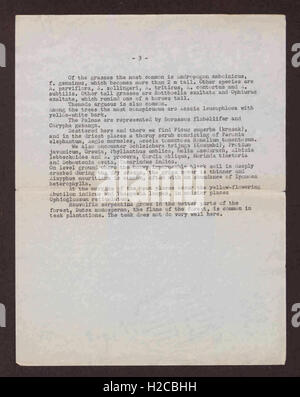 F. R. Fosberg notes de terrain no 53, commençant par - 39651, se terminant par - 39809 (page 3) Banque D'Images