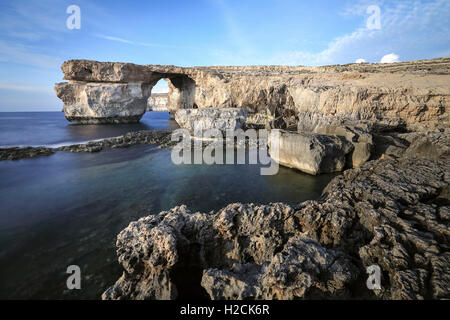 Fenêtre d'azur, Gozo, Malte Banque D'Images