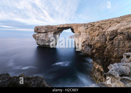 Fenêtre d'azur, Gozo, Malte Banque D'Images