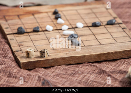 Jeu de société médiévale espagnole. Selective focus Banque D'Images