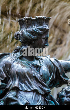 Queen.fontaines ornementales du Palais d'Aranjuez, Madrid, Sp Banque D'Images