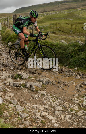 2016 Cyclocross 3 Pics, vallées du Yorkshire, UK. Banque D'Images