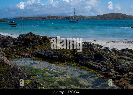 Fionnphort, à l'île de Iona, Isle of Mull, Argyle, dans l'ouest de l'Écosse, Royaume-Uni Banque D'Images