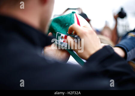 La ville de Mexico, Mexique. 28 Oct, 2016. Sport Automobile : Championnat du Monde de Formule 1 de la FIA 2016, Grand Prix du Mexique, Fans Crédit : afp/Alamy Live News Banque D'Images