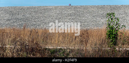 Saint Charles, Missouri, États-Unis. 28 Oct, 2016. Le Weldon Spring d'assainissement du site d'élimination est une cellule de projet 41 acres pour le stockage des déchets radioactifs. Au cours de la SECONDE GUERRE MONDIALE, l'ARMÉE AMÉRICAINE TNT fabriqués ici, et la Commission de l'énergie atomique des États-Unis produit de l'uranium pour des armes nucléaires entre 1957 et 1966. En 2001, le ministère de l'énergie a terminé l'assainissement du site Weldon, qui détient aujourd'hui, sous des tonnes de calcaire, 1,48 millions de verges cubes de déchets radioactifs et chimiques, y compris les BPC, le mercure, l'amiante, TNT, l'uranium et du radium radioactif. Le Weldon Spring Site est maintenant un t Banque D'Images