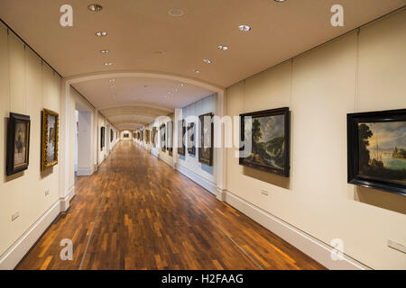 Intérieur de la galerie d'art Gemäldegalerie, Berlin, Allemagne Banque D'Images