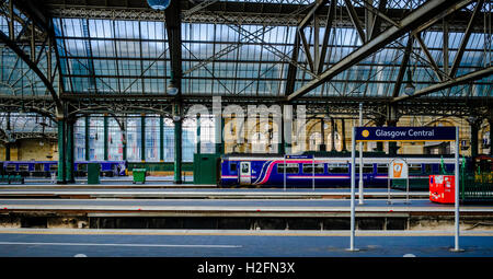 La gare centrale de Glasgow - le principal terminus ferroviaire principale à Glasgow, Ecosse Banque D'Images