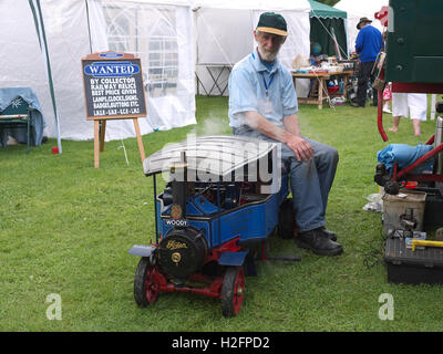 Foden wagon miniature à vapeur sur l'affichage à Grimsby et modèle de Cleethorpes engineering society open week-end Banque D'Images