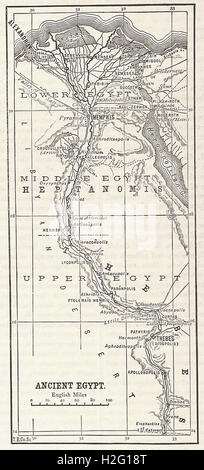 Site de l'ÉGYPTE ANCIENNE - de 'Cassell's Illustrated Histoire universelle" - 1882 Banque D'Images