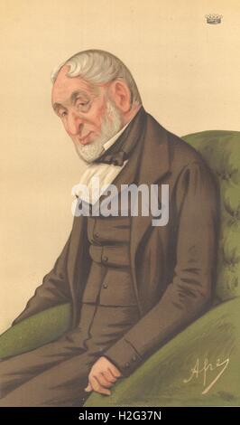 SPY VANITY FAIR CARTOON. Baron Lionel Nathan de Rothschild. Finances. L'EPA. 1877 Banque D'Images