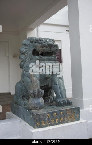 Foo dog, tuteur chinois lion Banque D'Images