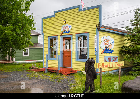 L'Hunky Dory cadeaux à Woody Point, Terre-Neuve et Labrador, Canada. Banque D'Images