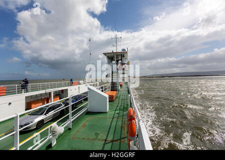 Pont supérieur in Cross Border Foyle Greencastle À Magilligan Point, dans le comté d'Antrim, Irlande Banque D'Images