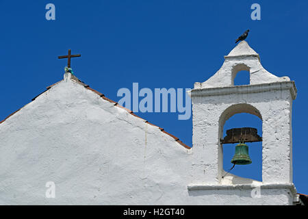 Gable avec bell, Ermita Église San Telmo, Puerto de la Cruz, Tenerife, Canaries, Espagne Banque D'Images