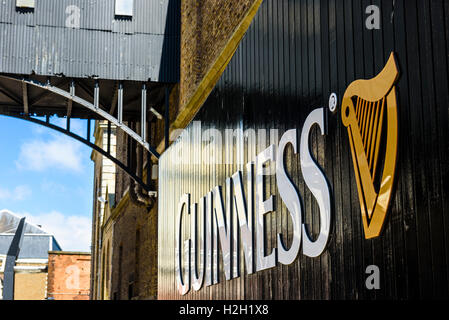 Entrée de la brasserie Guinness Irlande Dublin Banque D'Images