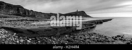 Kimmeridge en noir et blanc Banque D'Images