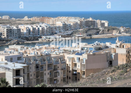 Marsalforn, Gozo, Malte Banque D'Images