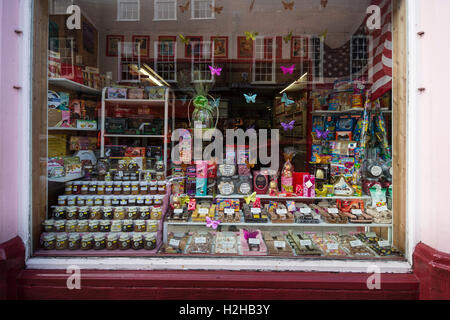 La barre de sucrerie, confiserie, dans High Street, Rochester, Kent, UK Banque D'Images