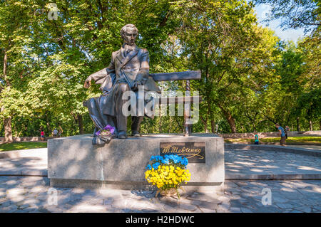 Monument à Taras Chevtchenko, dans le parc Banque D'Images