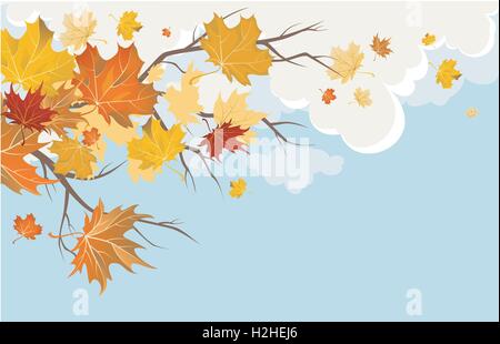 Feuilles d’automne Illustration de Vecteur