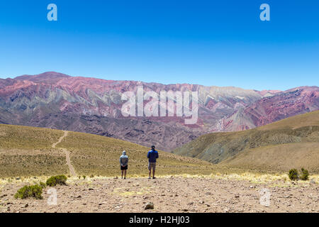 Montagne de quatorze couleurs à Humahuaca, Argentine Banque D'Images