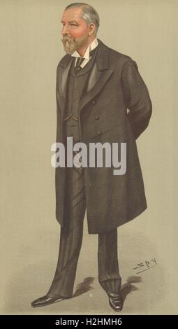 SPY VANITY FAIR CARTOON. Alfred Cooper FRCS. Chirurgien du prince de Galles. VD. 1897 Banque D'Images