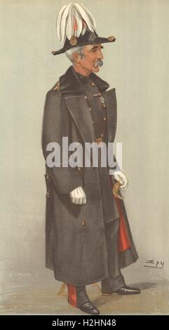 CARICATURE DE L'ESPION VANITY FAIR Maj-Gen Sir Henry Trotter 'Home District'. Militaire 1902 Banque D'Images